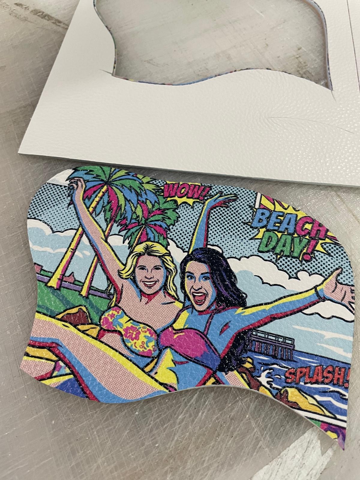 Charm de Cuero CON TU FOTO — Colgante para Bolso