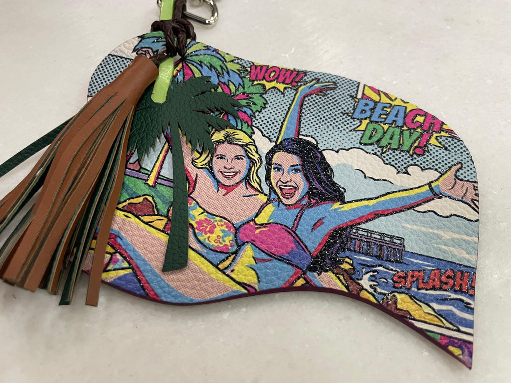 Charm de Cuero CON TU FOTO — Colgante para Bolso